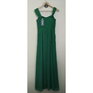 🆕 Modcloth Green Grecian Strapped Maxi Dress